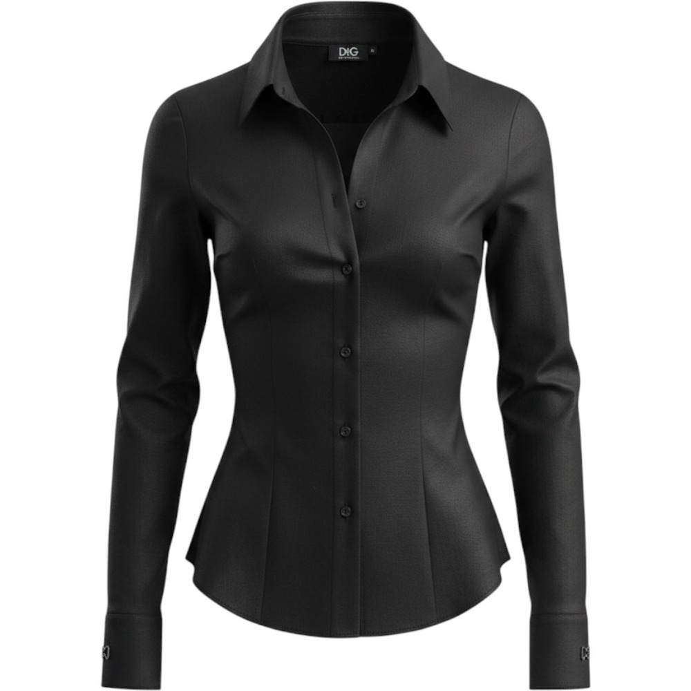 Vintage Y2K D&G Dolce Gabbana Corset Shirt Hook Eye Fitted Blouse Black IT40 US4